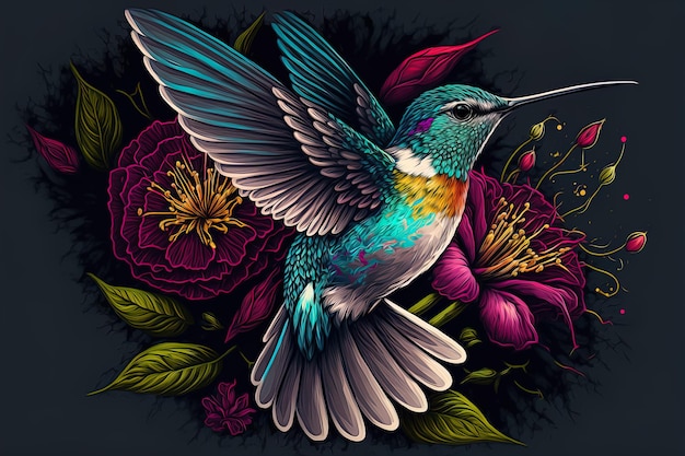 Hummingbird illustration