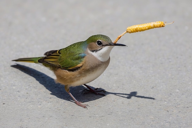 Hummingbird looking for food