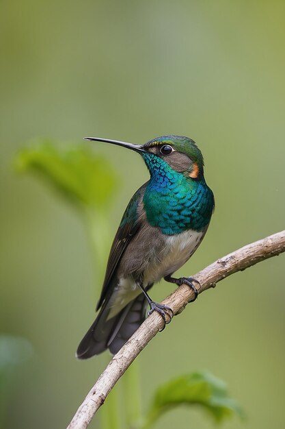 Hummingbird looking for food