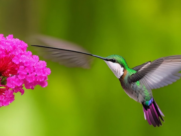 Hummingbird vliegend ai gegenereerd