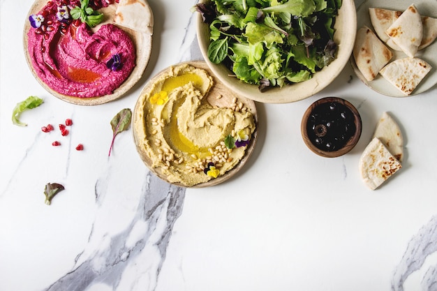 Hummus spread variety