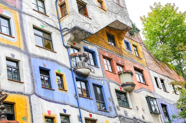 Hundertwasserhaus in Wenen, Oostenrijk