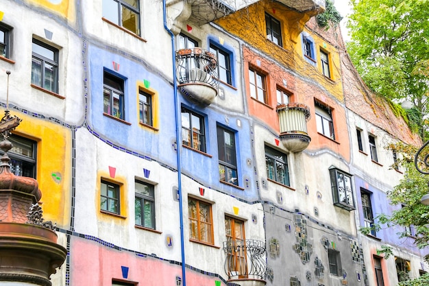 Hundertwasserhaus in Wenen, Oostenrijk