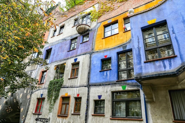 Hundertwasserhaus in Wenen, Oostenrijk