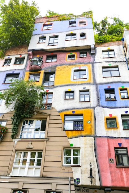 오스트리아 비엔나의 Hundertwasserhaus