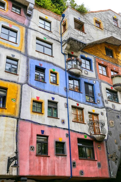 오스트리아 비엔나의 Hundertwasserhaus