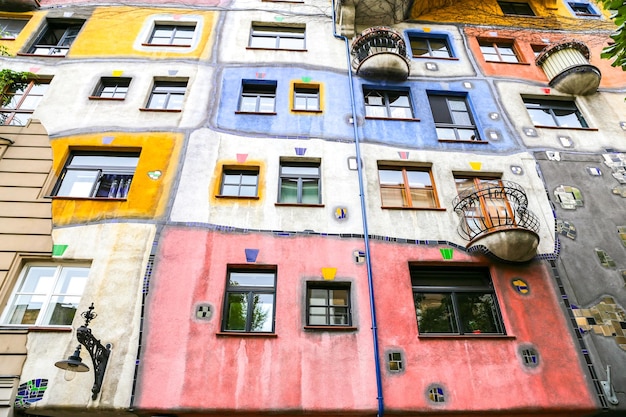 오스트리아 비엔나의 Hundertwasserhaus