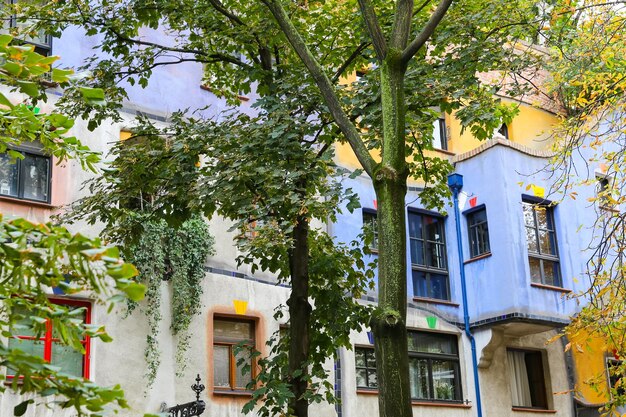 오스트리아 비엔나의 Hundertwasserhaus