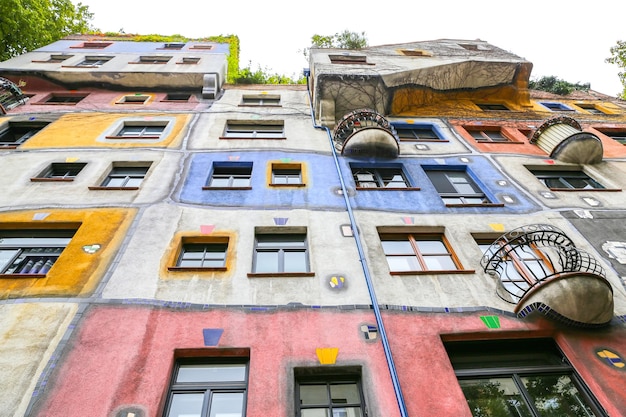 오스트리아 비엔나의 Hundertwasserhaus