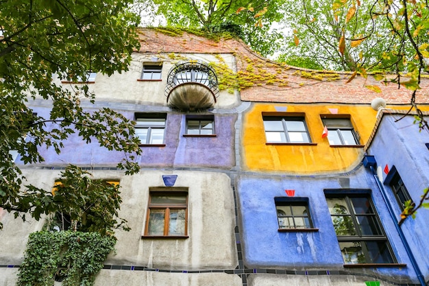 오스트리아 비엔나의 Hundertwasserhaus