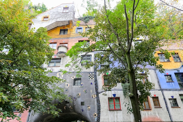 오스트리아 비엔나의 Hundertwasserhaus