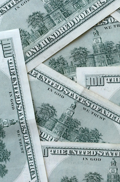 Foto cento banconote da un dollaro