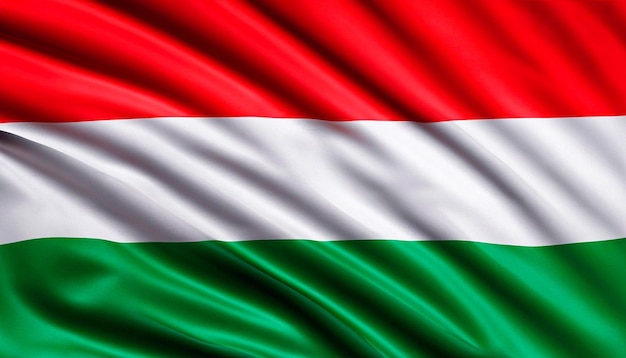 Фото Флаг венгрии со складками