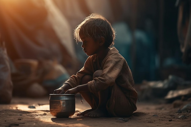 Hunger poverty Social world problem lack of nutrition food Food Sanitation dregs of society the homeless Poverty in retirement Alms Lonely children and the elderly Beggars in need of help