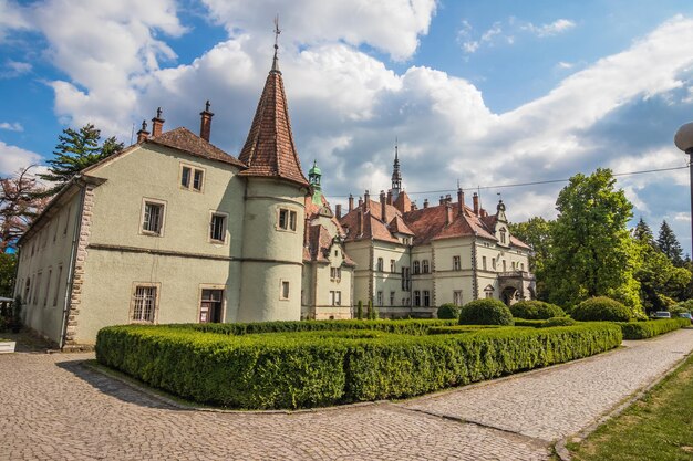 Photo hunting castle of count shenborn in carpaty village chinadiyevo hunting shenborn palace