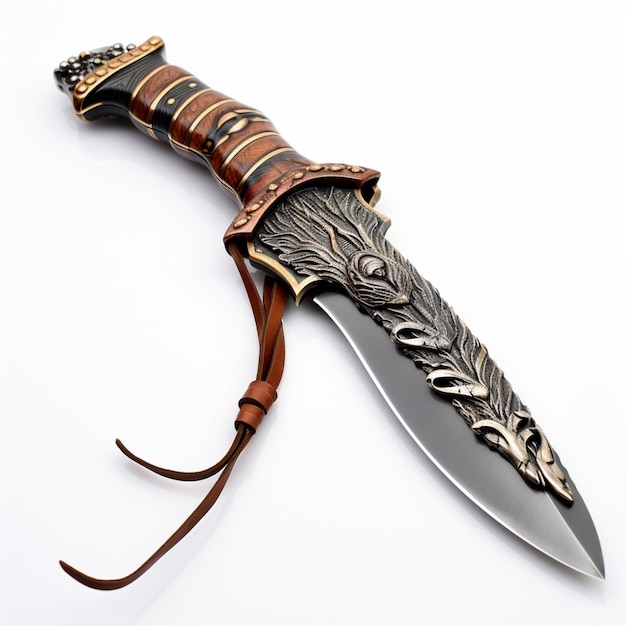 Hunting knife with white background high quality ul