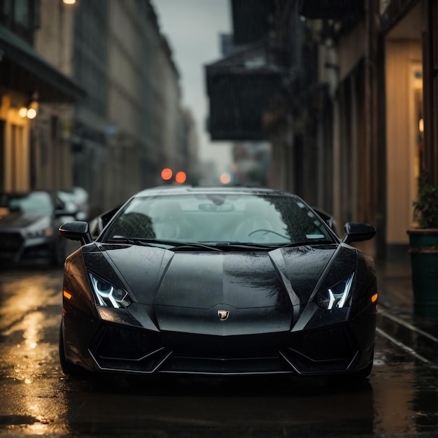 Photo huracan avio supercar in traffic of central birmingham only 250 of special avio models