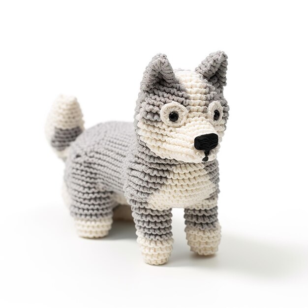 Photo husky doll isolated