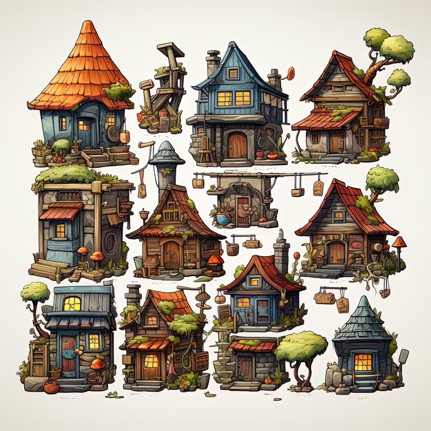 Hustle and Bustle House Game Assets