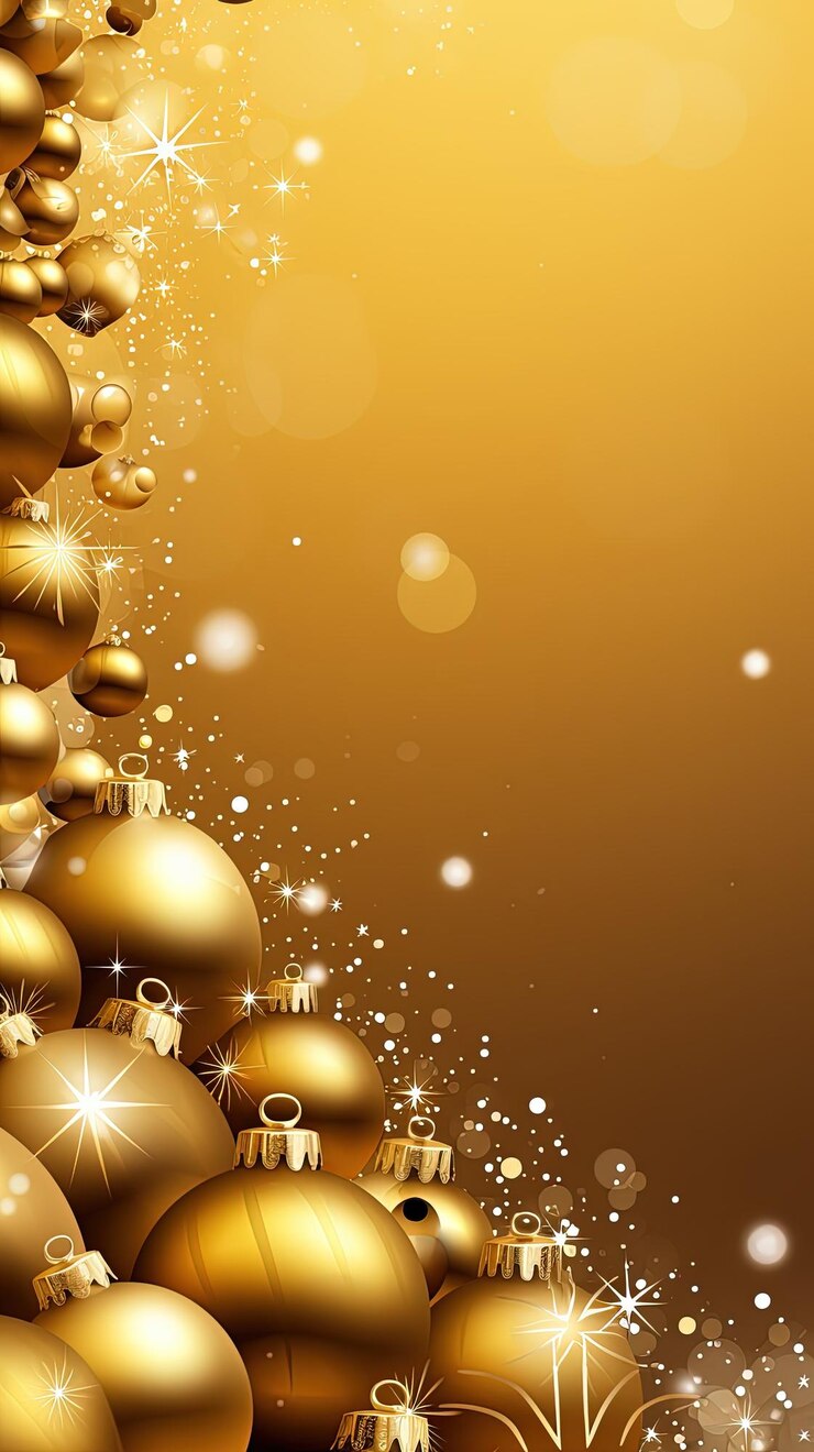 Foto huwelijk kerstmis achtergrond hout en ballen helder behang