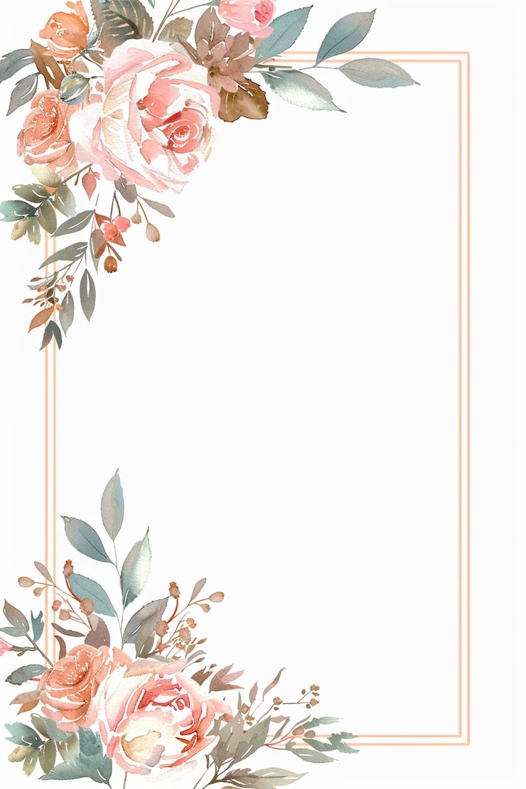 Foto huwelijksinvitatie frames bloemen bloemen botanische romantiek liefde