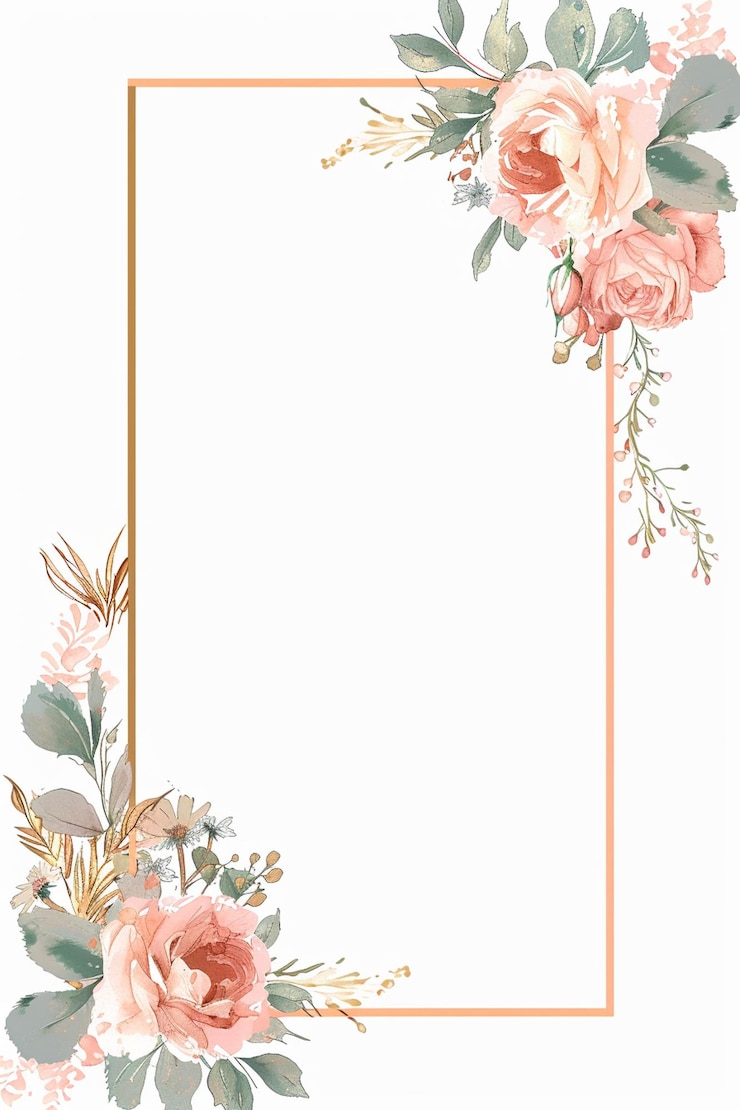 Foto huwelijksinvitatie frames bloemen bloemen botanische romantiek liefde