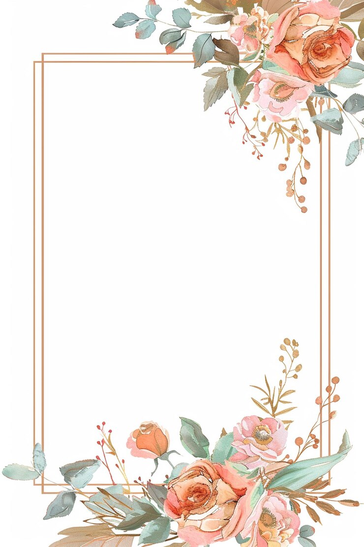 Foto huwelijksinvitatie frames bloemen bloemen botanische romantiek liefde
