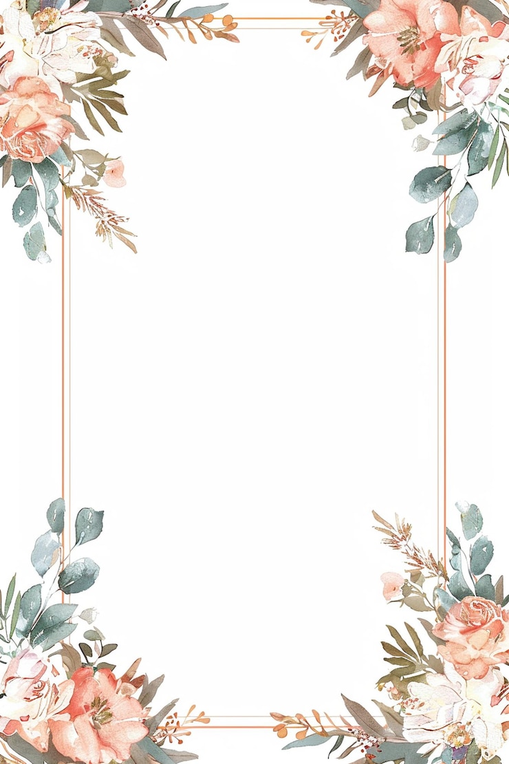 Foto huwelijksinvitatie frames bloemen bloemen botanische romantiek liefde