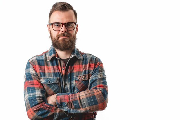 Photo hvac technician on white background