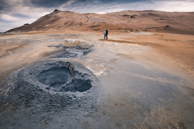 Hverir geothermal area in Myvatn Iceland