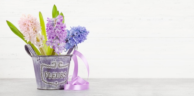 Hyacinth flowers bouquet