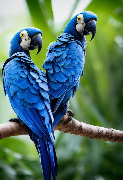 Hyacinth macaw incredibly beautiful