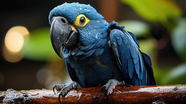 Photo hyacinth macaw in pantanal