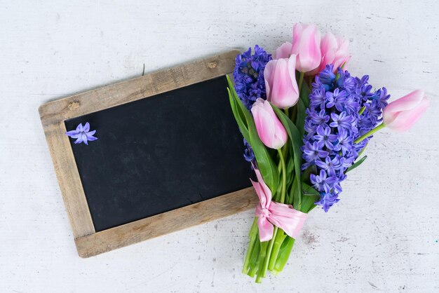 Hyacinths and tulips