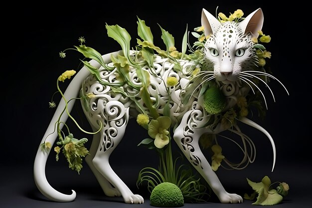 Photo hybrid beings with plant and animal characteristics