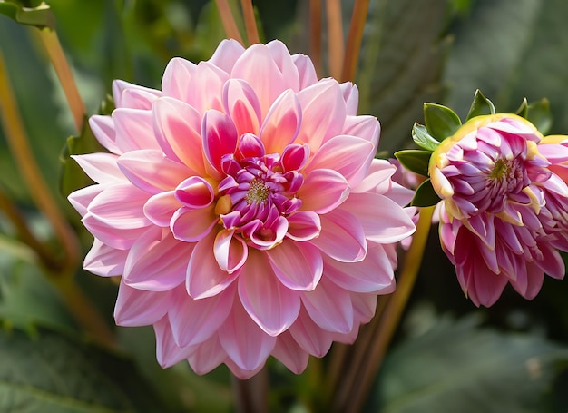 hybrid Light Pink Dahlia flower