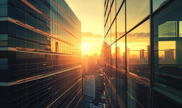 Hybrid Office Sunset met integratie van virtueel werk