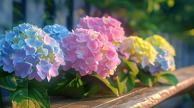 Hydrangea Plants in Bright