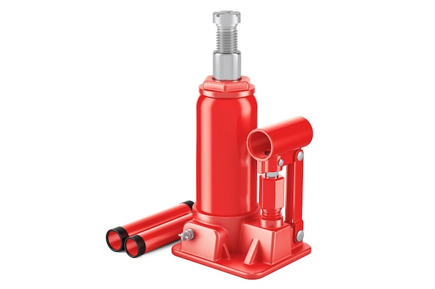 Photo hydraulic bottle jack 3d rendering