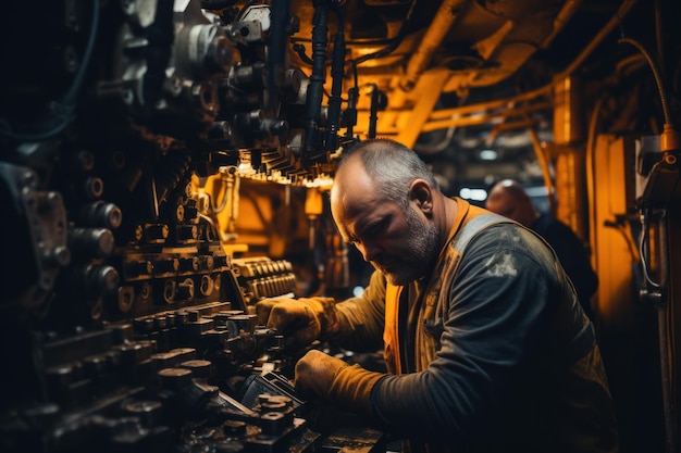 Photo hydraulic engineers are investigating the safety of drilling head installations in coal mines