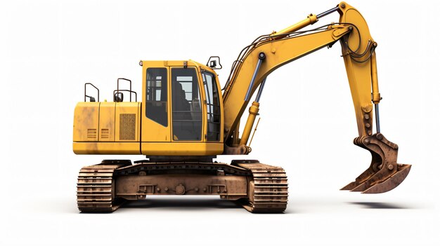 Hydraulic excavator with bucket