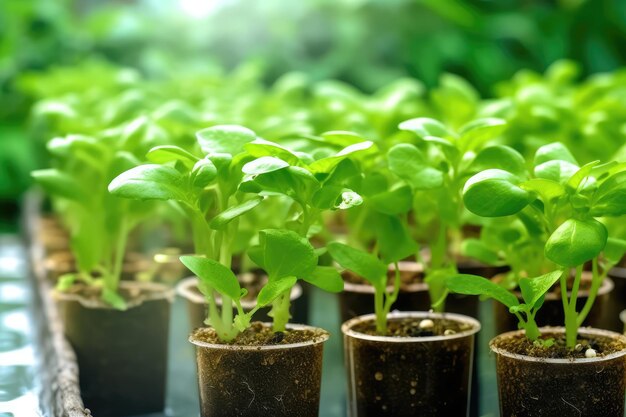 hydrocultuur met waterleidingbuismedia milieuplant professionele fotografie ai gegenereerd