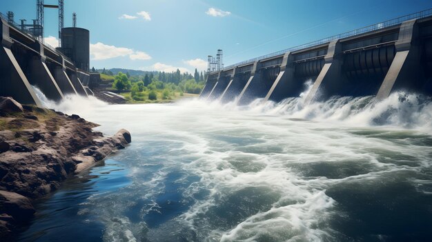 写真 水力発電のダム