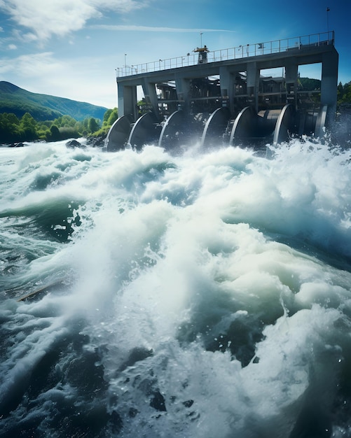 写真 水力発電のダム