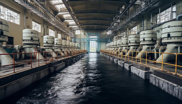 Hydroelectric power plant professional photoshoot