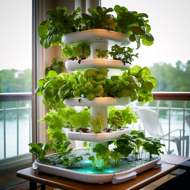 Photo hydroponic garden