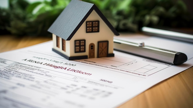 A hyper detailed shot of a mortgage application form with loan approval stamp