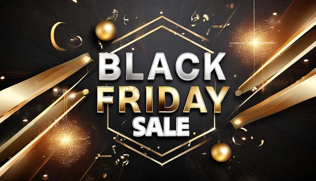 Photo hyper realistic black friday theme wallpaper