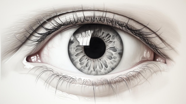 Hyper Realistic Eye Sketch