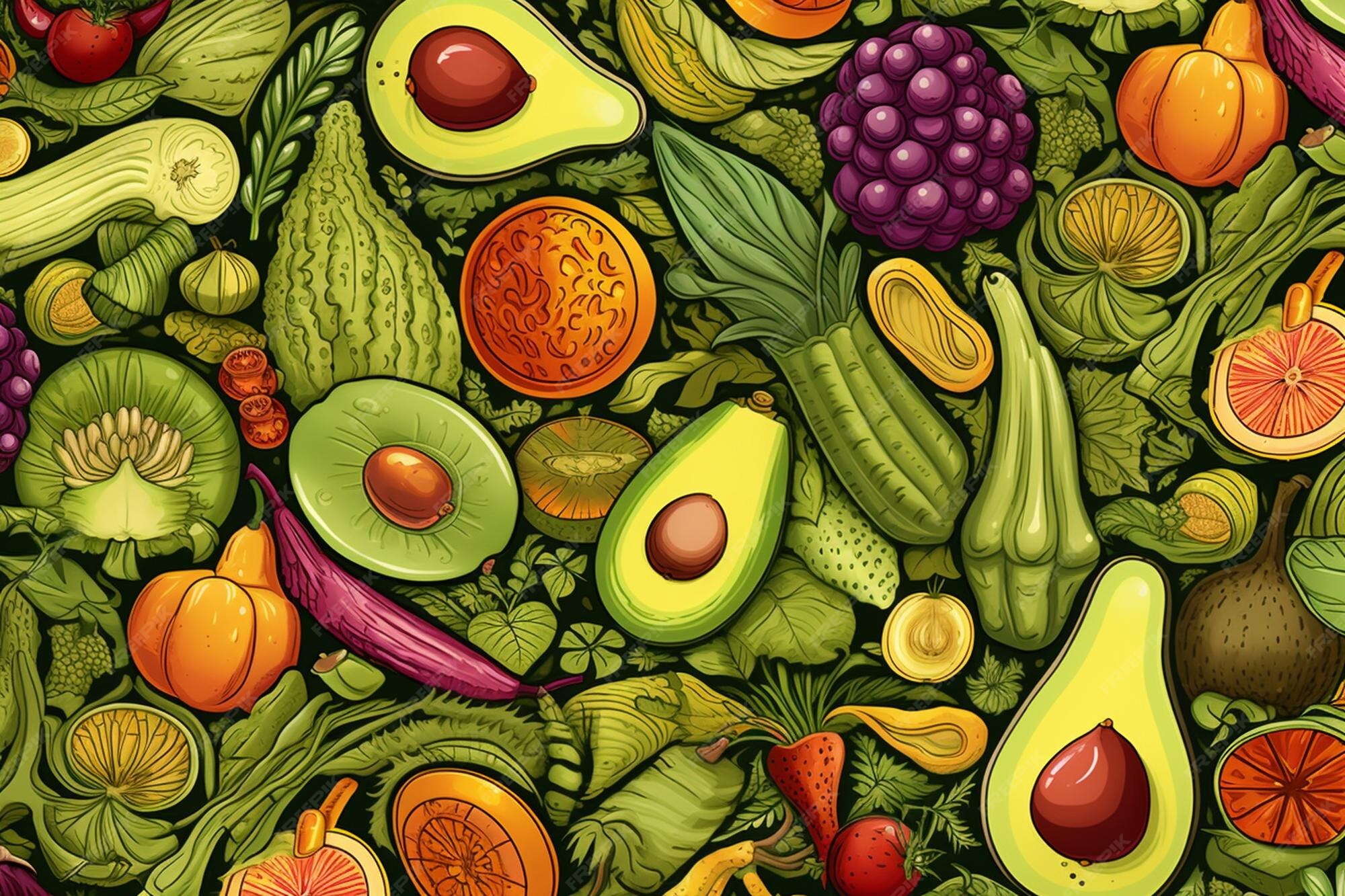 premium-photo-hyper-realistic-food-pattern-background